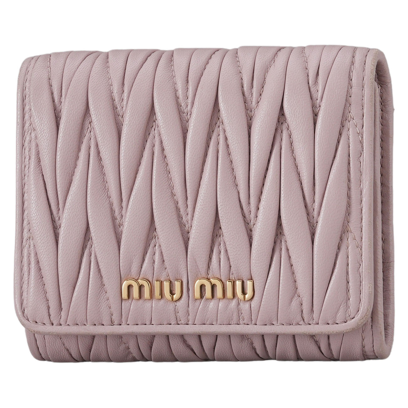 MIU MIU(USED)미우미우 5MH016 마틀라세 반지갑